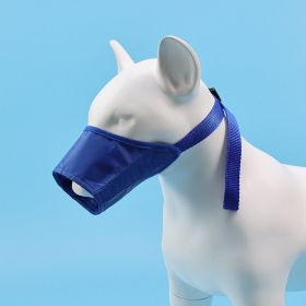 2pcs Dog Mouth Cover Adjustable Anti bite; Anti bark; Anti accidental Eating Dog Mask Pet Supplies Wholesale (Specifications: 3 # mouth circumference 16cm, Colour: Blue)